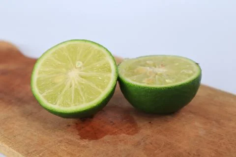 Lime on a white background Foto stock