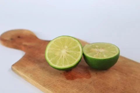 Lime on a white background Stock Photos