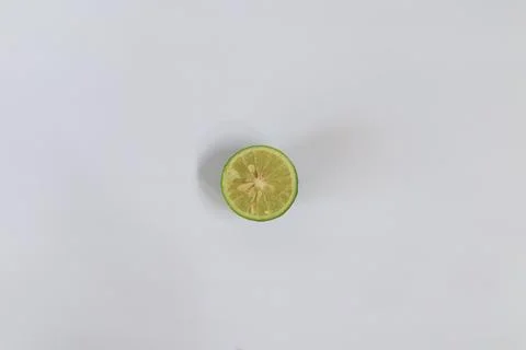 Lime on a white background Stock Photos