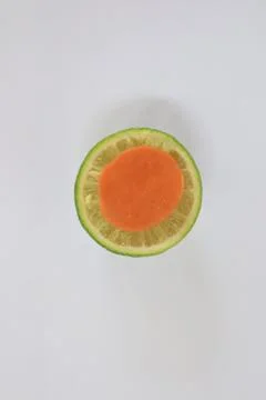 Lime on a white background Foto stock