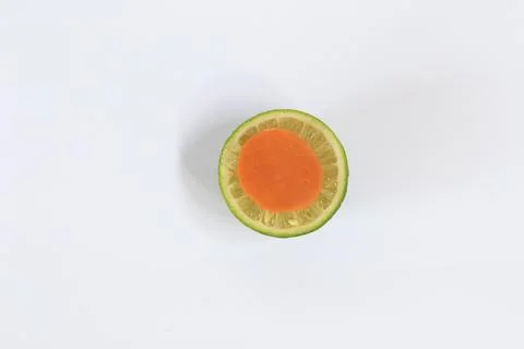 Lime on a white background Stock Photos