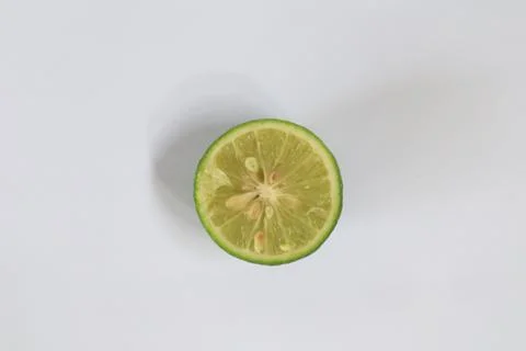 Lime on a white background Stock Photos