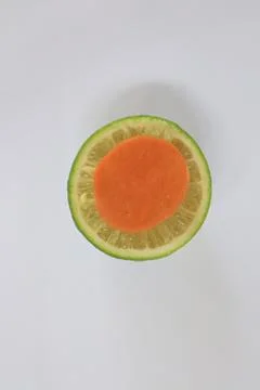 Lime on a white background 스톡 사진