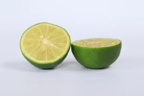 Lime on a white background Stock Photos