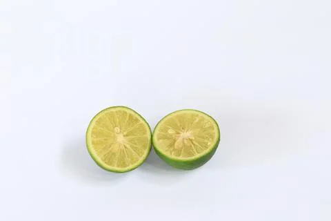 Lime on a white background Stock Photos