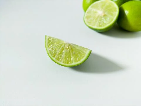 Lime on white background Foto stock