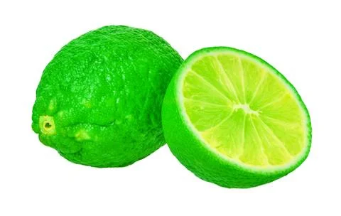 Lime on a white isolated background Stock-Fotos