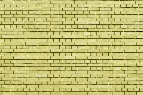 Limelight colored brick wall background Stock Illustration