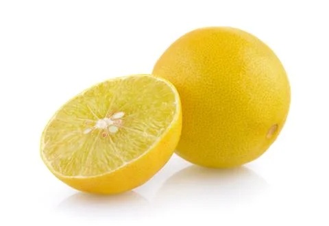 Limes on white background Stock Photos