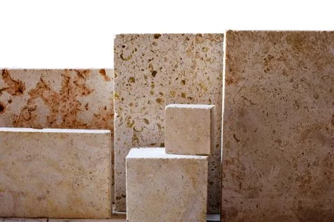 Limestone blocks 스톡 사진