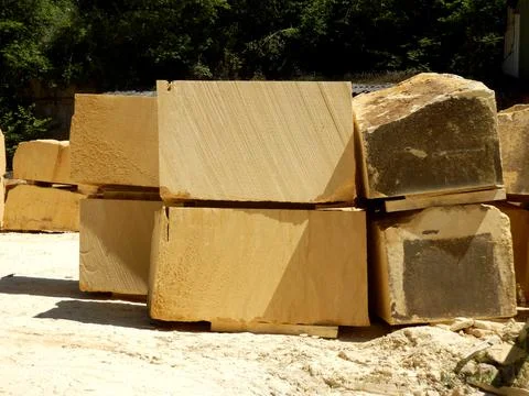 Limestone Blocks Stock Photos