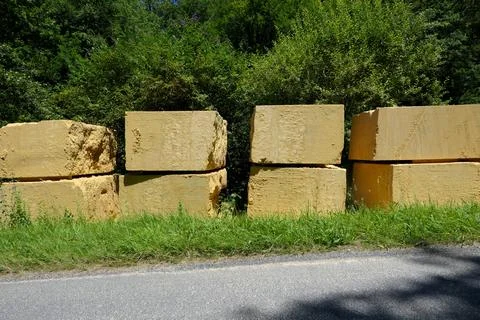 Limestone Blocks. Stock Photos