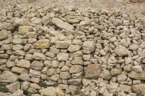 Limestone bricks Stock Photos