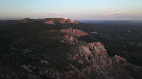 Limestone Canyon and Pine Forest near Bryce Canyon Utah Orbit Stock Footage 334630863
