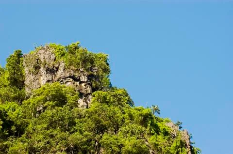 Limestone cliff Stock Photos