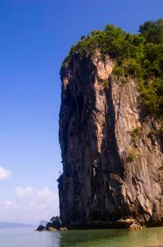Limestone cliff Stock Photos