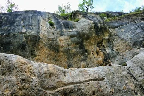 Limestone Cliff. Stock Photos
