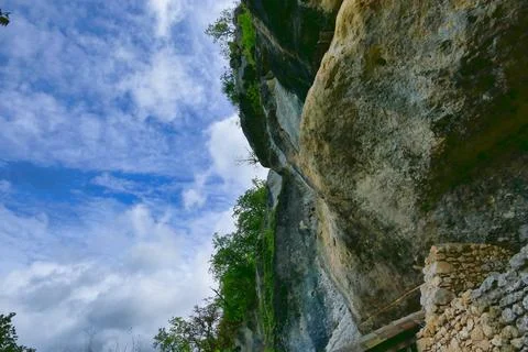 Limestone Cliff. Stock Photos