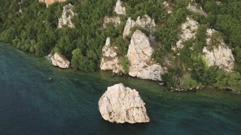 Limestone cliffs Stock Footage 202296108