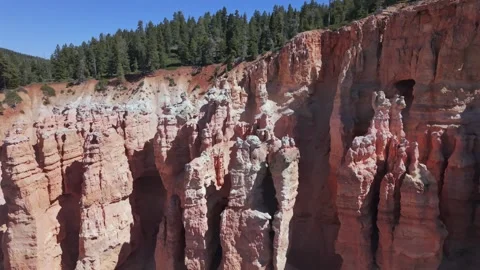 Limestone Cliffs near Bryce Canyon Utah Orbit Stock Footage 334630894