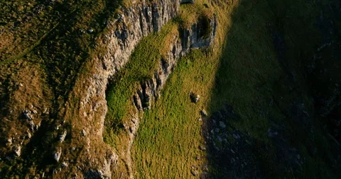 Limestone cliffs in north Yorkshire Stock Footage 335257137