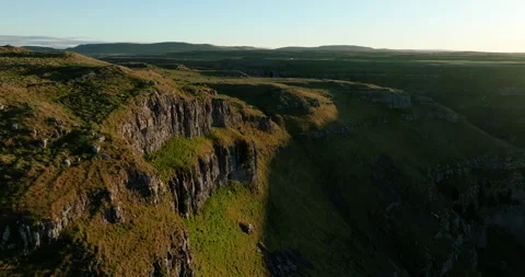 Limestone cliffs in Yorkshire Dales Stock Footage 335258470