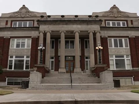 Limestone County Courthouse Located in Downtown Groesbeck TX Stock Photos