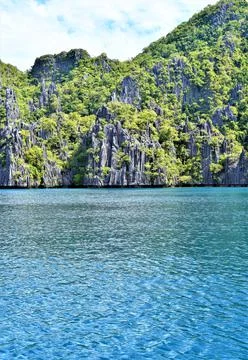 Limestone formations in Coron, Philippines Stock Photos
