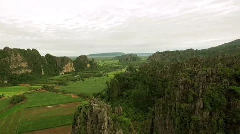 Limestone Mountain Karst Stock Footage 66204176