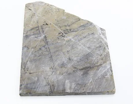 Limestone over white background Foto stock