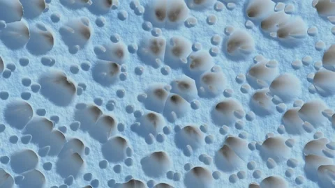 Limestone Plateau Snow Depth Raster Doline Drift Nadir Aerial Winter Remote Stock Footage 344529810