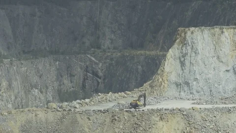 Limestone Quarry Stock Footage 78179694