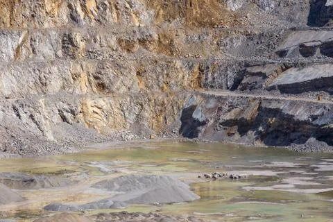 Limestone quarry Stock Photos