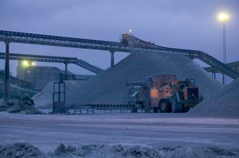 Limestone quarry.jh Foto stock