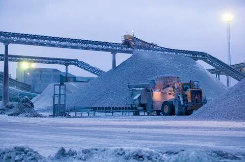 Limestone quarry.jh Foto stock