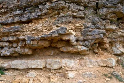 Limestone rock formation Stock Photos