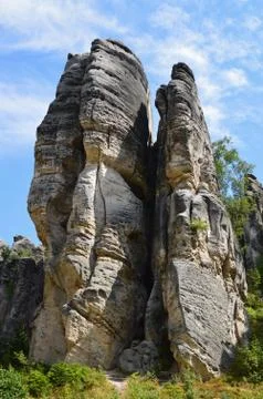 Limestone rocks Stock Photos