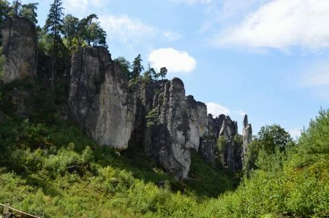 Limestone rocks Stock Photos
