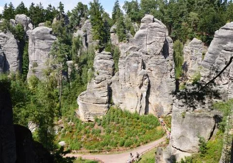 Limestone rocks Stock Photos