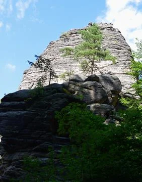 Limestone rocks Stock Photos