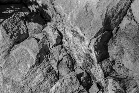Limestone is a sedimentary rock whose main component is the mineral calcite.  Stock Photos