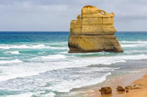 Limestone stack - Port Campbell Stock Photos