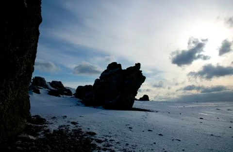 Limestone stacks Stock Photos