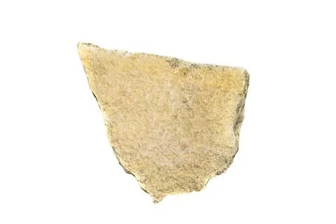 Limestone stone on a white isolated background 스톡 사진