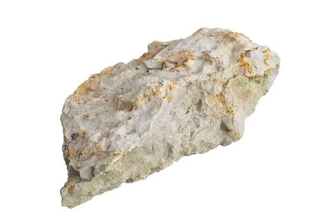 Limestone on white isolated background Stock Photos