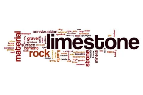 Limestone word cloud Ilustración de archivo