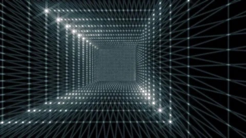Liminal space corridors geometric with futuristic lighting Stock Footage 338024324