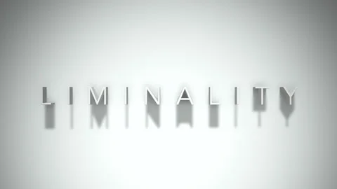 Liminality 3D title animation with shadows on a white background Stock-Footage 297509925