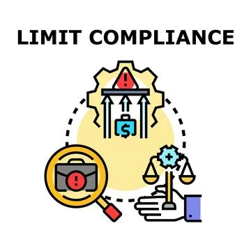 Limit compliance regulating business process and audit control 库存插图