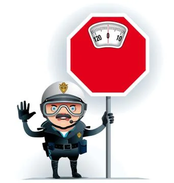 Limit overweight 库存插图